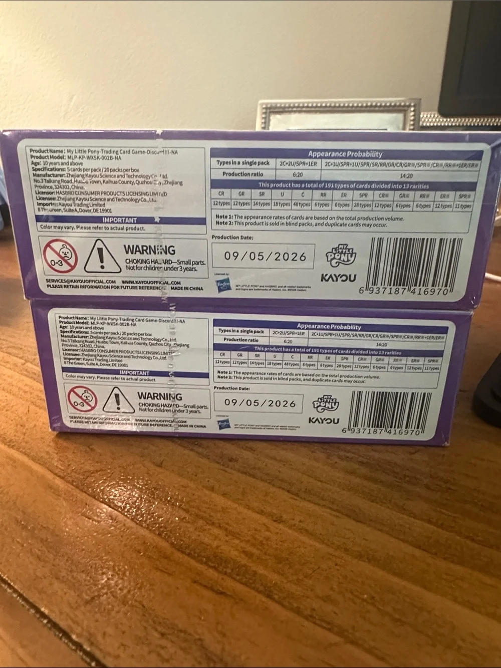 My Little Pony Booster Boxes Kayou Discord - 2 Boxes